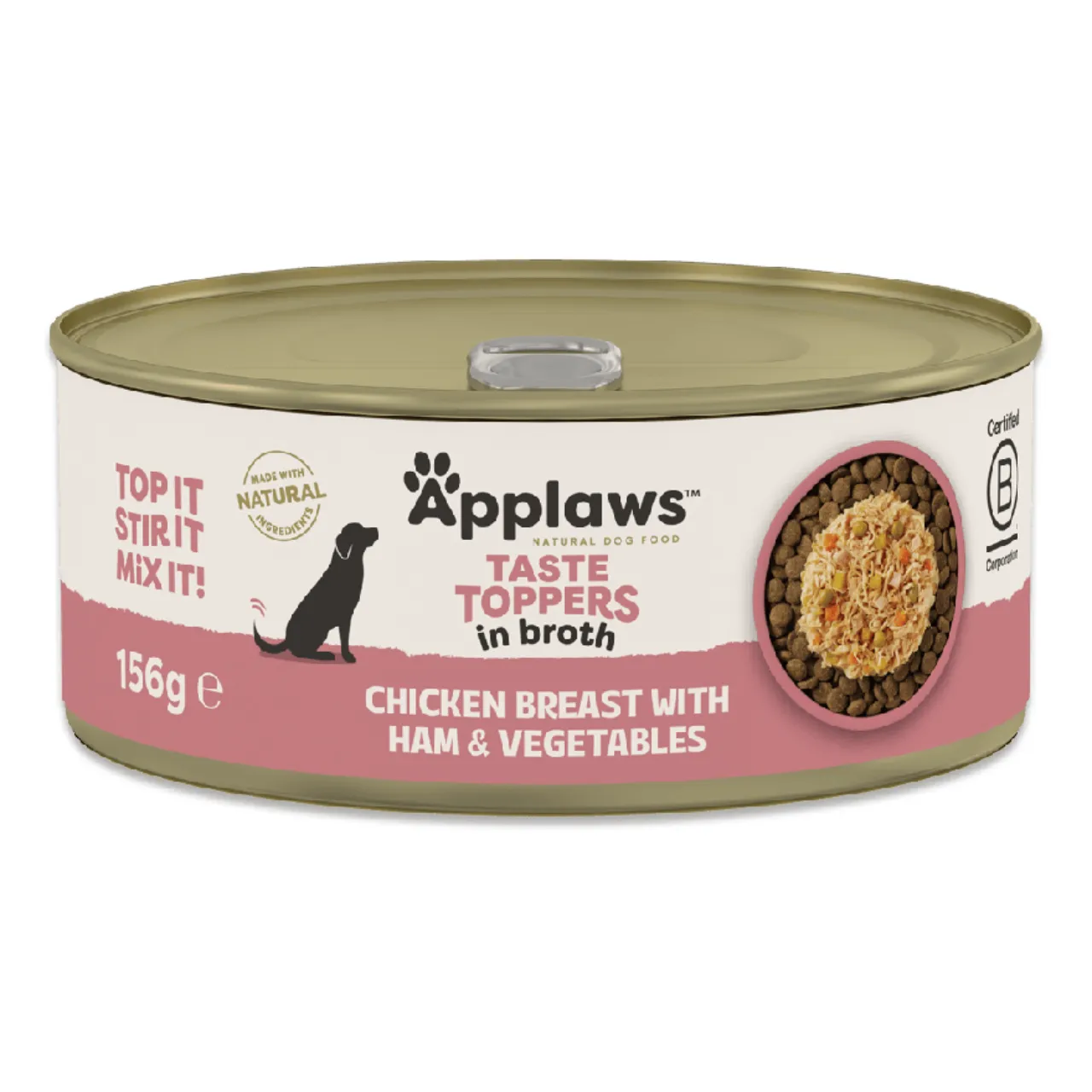Applaws Hundevådmad Kylling og Skinke 156 g - Sund topping til hunden